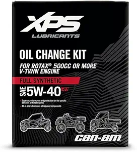 4T 5W-40 Full Synthetic Oil Change Kit for Rotax 500 cc or more V-Twin engine 9779488