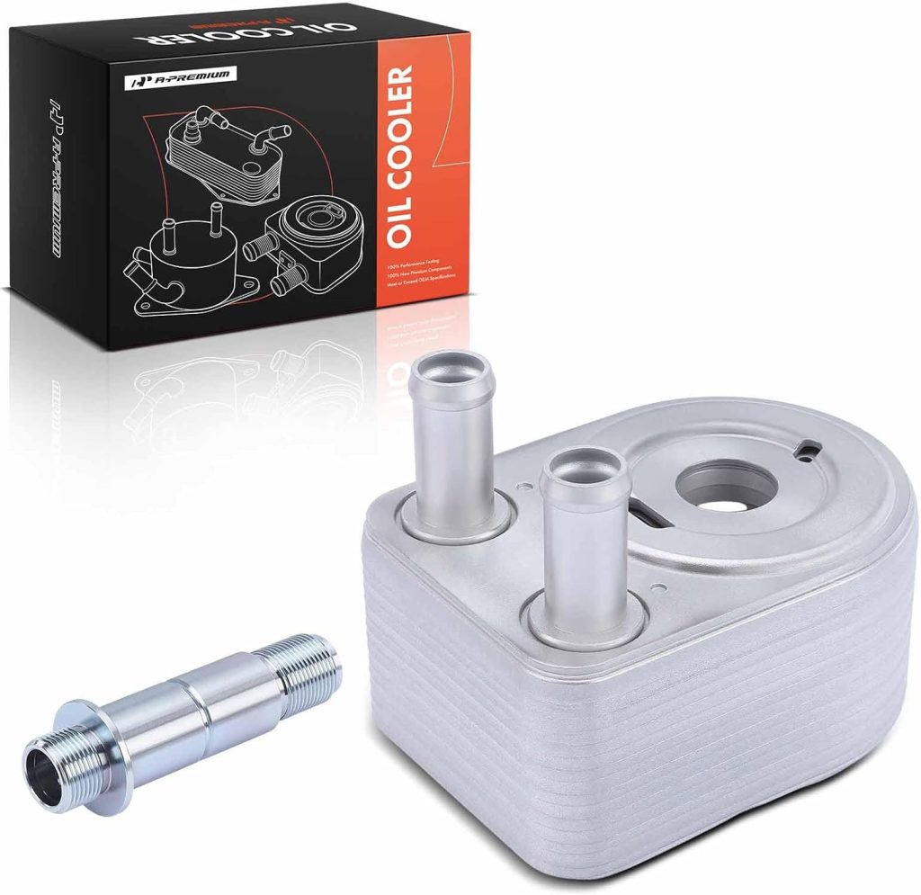 A-Premium Engine Oil Cooler Compatible with Ford F-150 2011-2020, Expedition 2015-2021 & Lincoln MKT 2012-2019, Navigator 2015-2021, 3.5L 3.7L, Replace# BL3Z6A642H