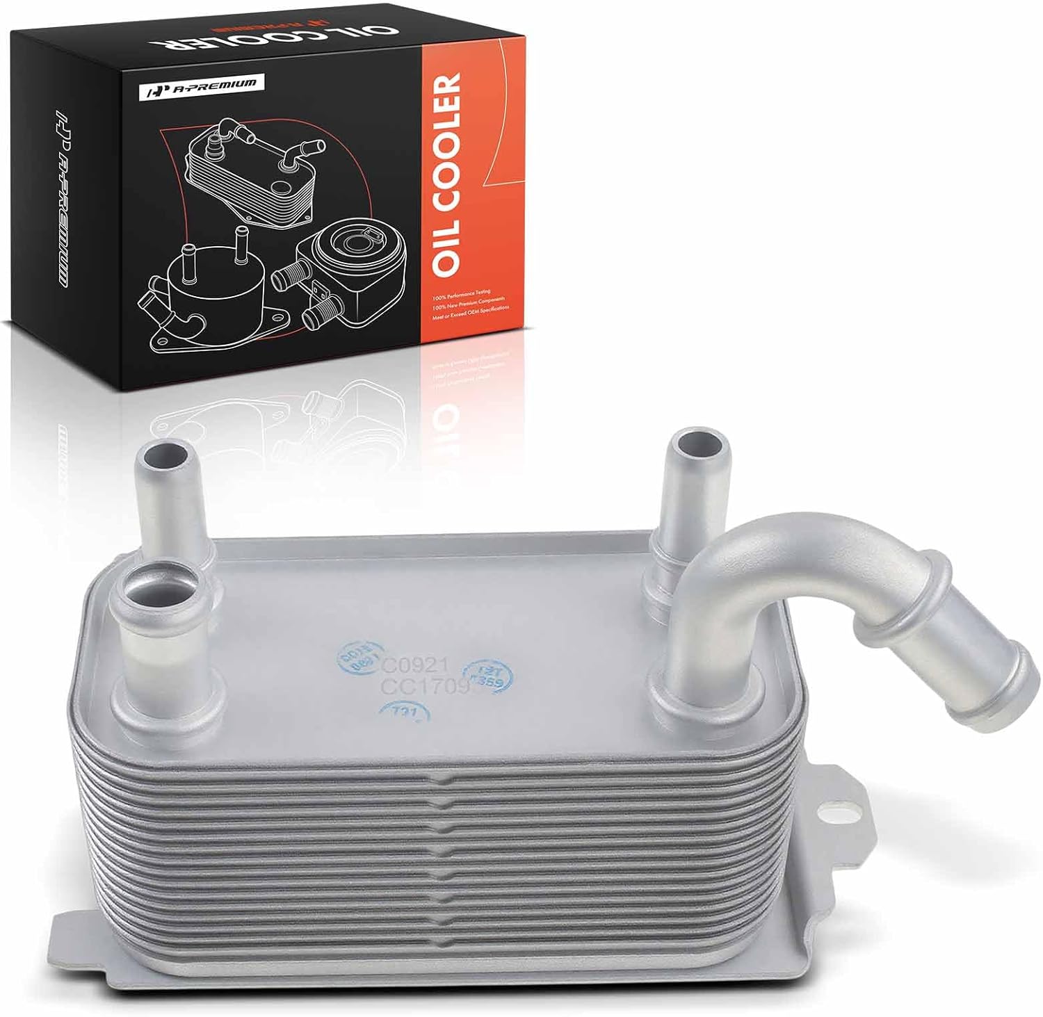 A-Premium Engine Oil Cooler Compatible with Volvo XC60 2010-2013 S60 2011 XC70 2008-2011 S80 2008-2013 V70 2008-2010 L4 2.0L L6 3.0L 3.2L V8 4.4L DOHC