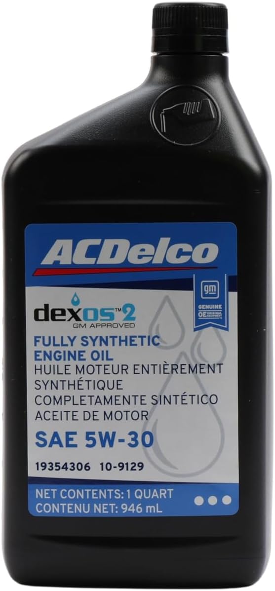 ACDelco GM Original Equipment 10-9129 (19354306) dexos2™ Full Synthetic 5W-30 Motor Oil - 1 qt