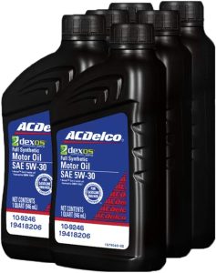 ACDelco GM Original Equipment 19418206 dexos1™ GEN 2 Full Synthetic 5W-30 Motor Oil - Best Oil for GM 3.6 Engine