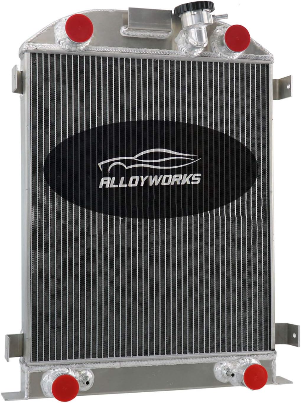 ALLOYWORKS 3 Row Aluminum Radiator For Ford Flathead Flat Head Engine 1939-1940 AT/MT