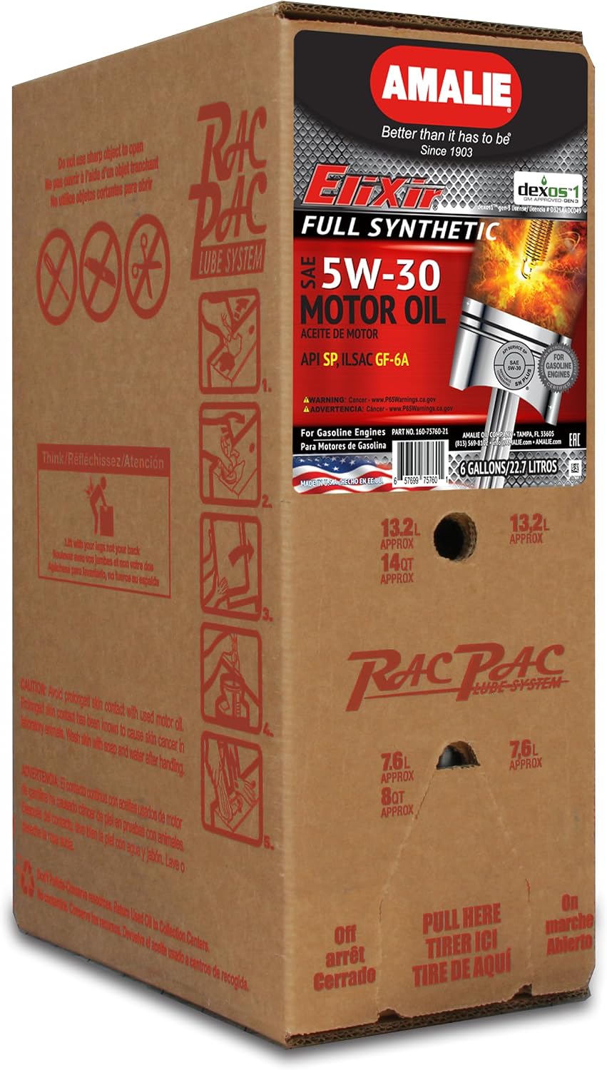 AMALIE Elixir Full Synthetic 5W-30 DEXOS1 Motor Oil