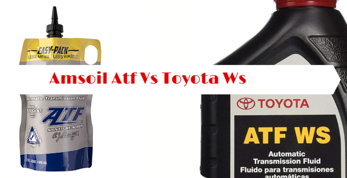 Amsoil ATF vs Toyota WS