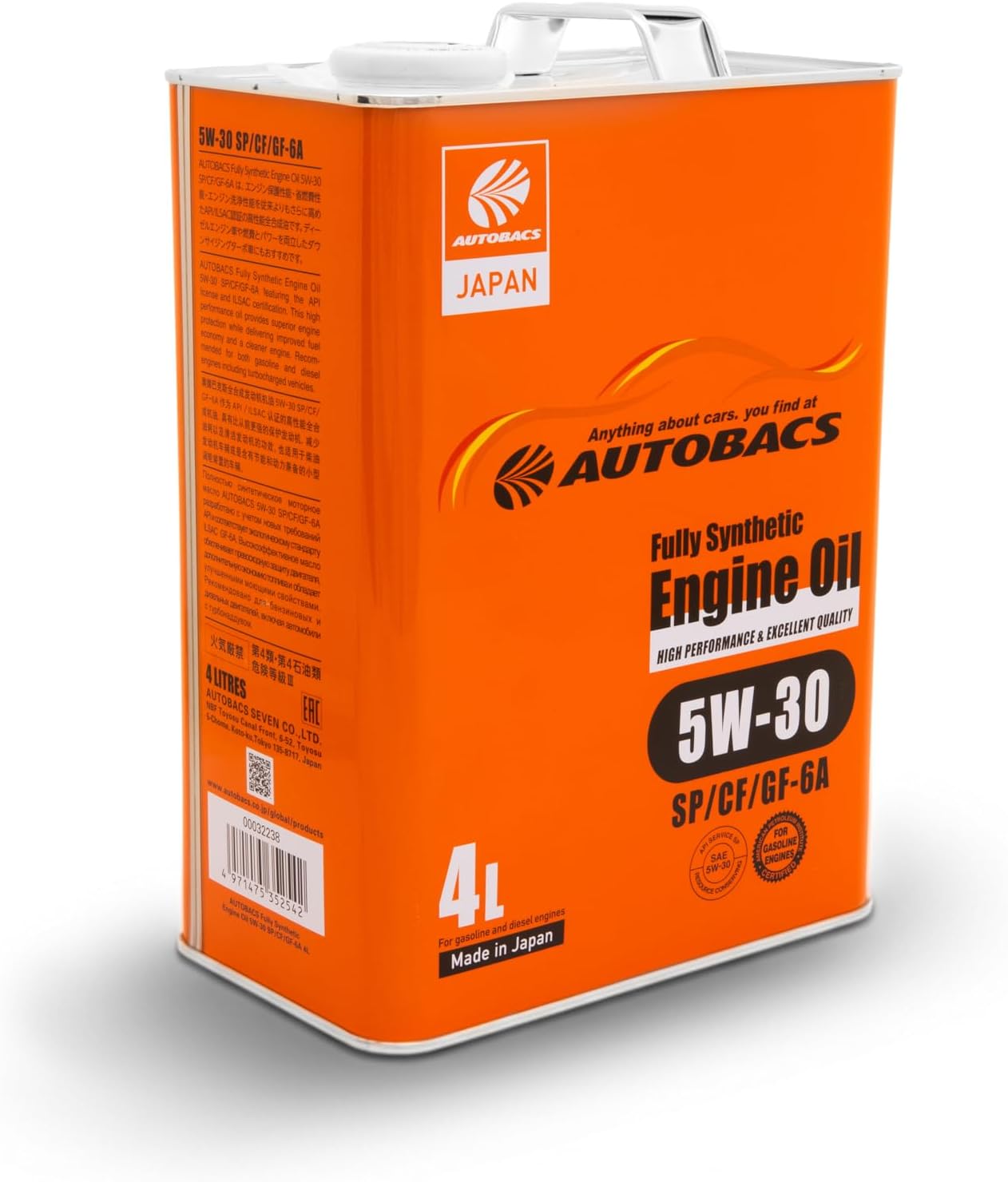 Autobacs SAE 5W-30 Full Synthetic Motor Oil