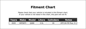 Automatic Transmission Fluid for Infiniti QX80 2025-2026#jhAZ, Best Transmission Fluid for Infiniti QX80