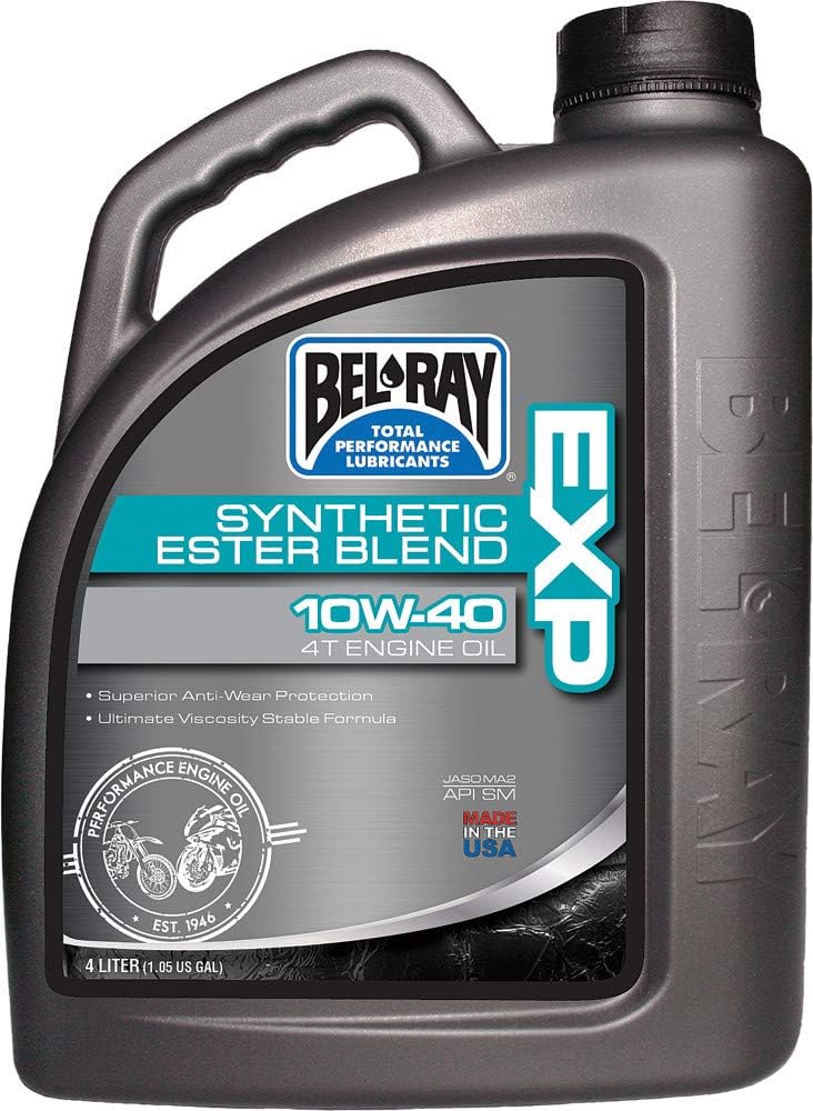 Bel-Ray 840-1613 Exp Synthetic Ester Blend 4T Engine Oil 10W-40 4L