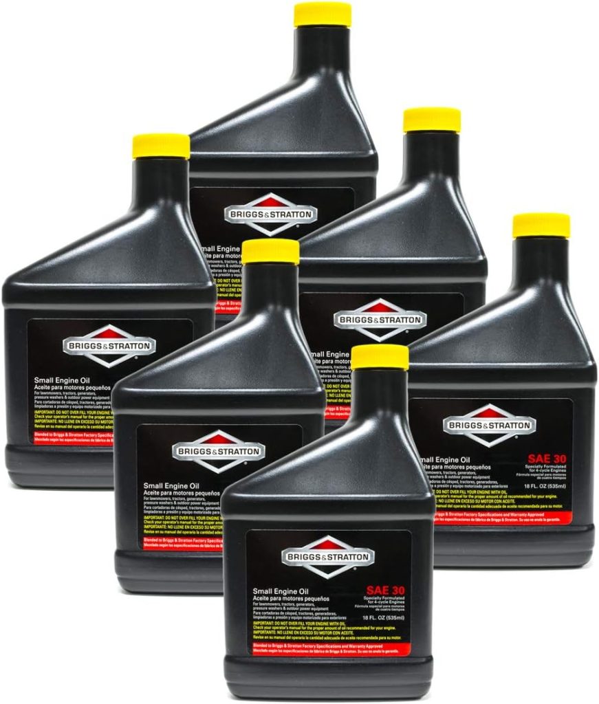 Briggs and Stratton 100005 SAE 30W Engine Oil 18oz (Pack of 6)