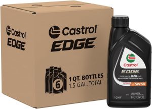 Castrol EDGE 5W-50 Advanced Full Synthetic Motor Oil, 1 Quart, Best 5W-50 Engine Oil