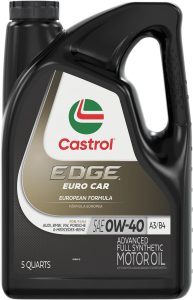 Castrol Edge Euro 0W-40 A3/B4 Advanced Full Synthetic Motor Oil, Best Engine Oil for B58 Engines