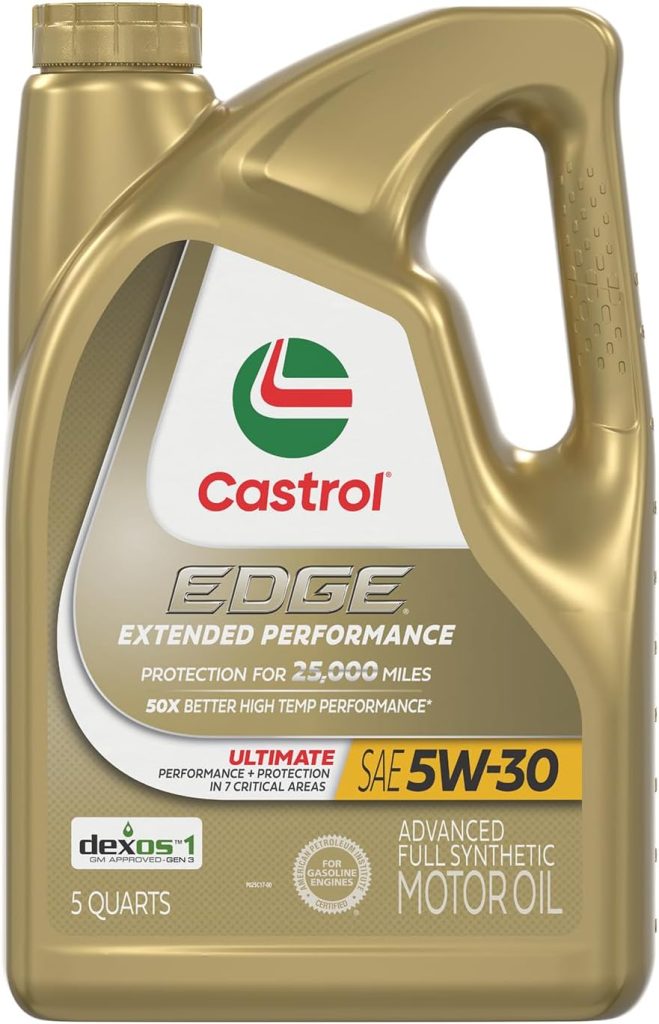 Castrol Edge Extended Performance 5W-30 Advanced Full Synthetic Motor Oil, 5 Quart