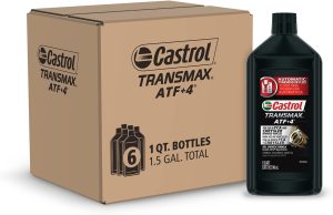 Castrol Transmax ATF+4 Automatic Transmission Fluid, 1 Quart, Pack of 6, Best Transmission Fluid for Dodge Grand Caravan