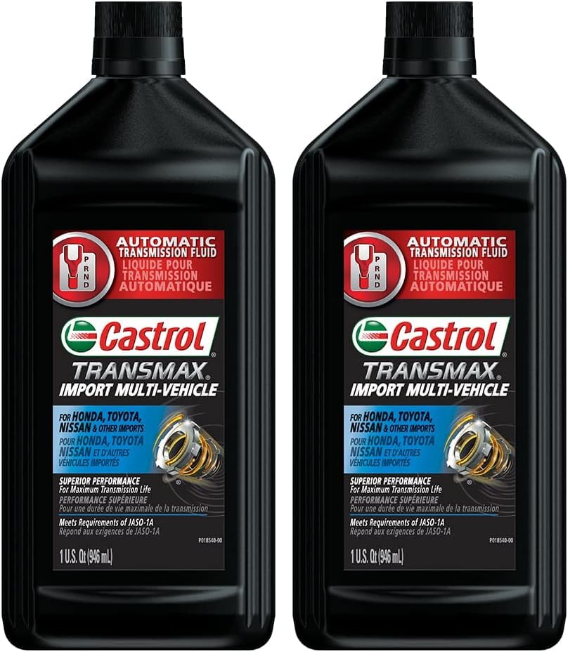 Castrol Transmax Import Multi-Vehicle Automatic Transmission Fluid - 1 Quart, Pack of 2