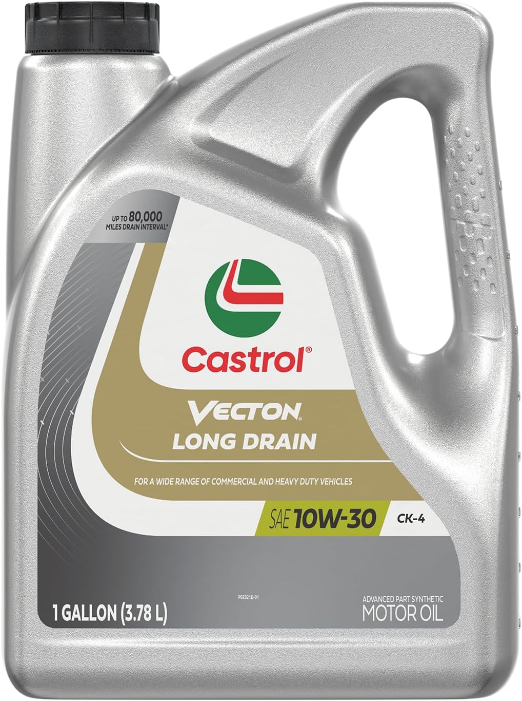Castrol Vecton Long Drain 10W-30 CK-4 Part Syn Diesel Engine Oil, 1 Gallon