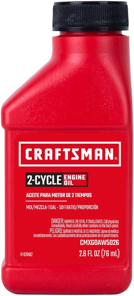 Craftsman CMXG0AW5026 Universal 2-Cycle Oil - 2.6 Ounce (Pack of 12)