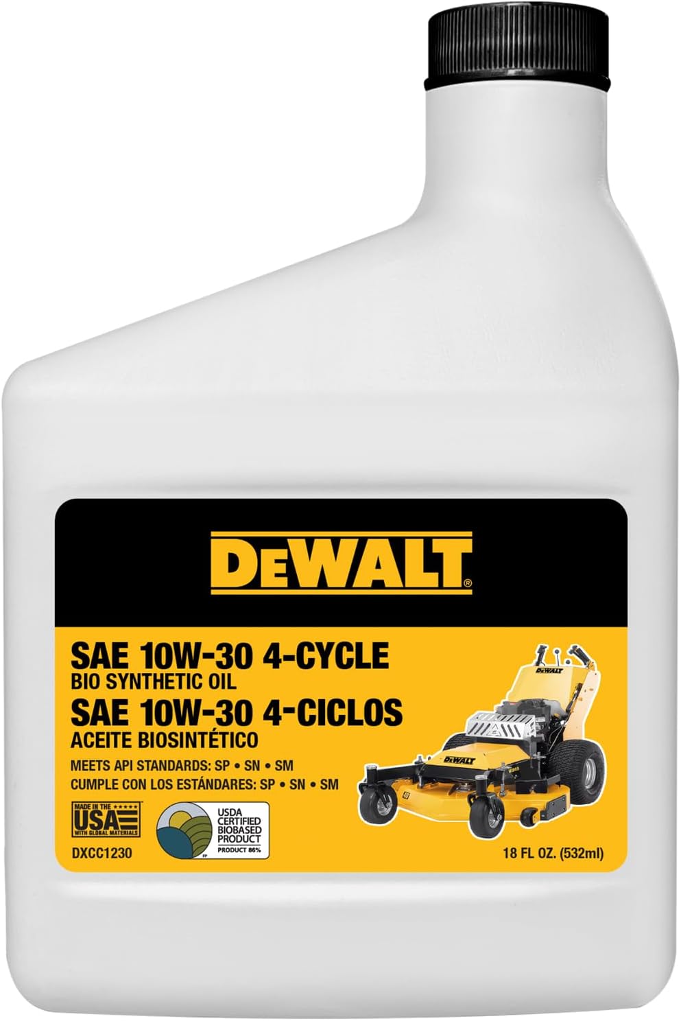 DEWALT Biosynthetic SAE 10W-30 Oil