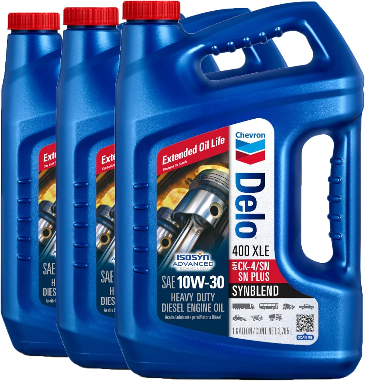 Delo 400 XLE Heavy Duty Synblend 10W-30 (3 Pack)