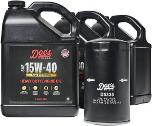Doc's Diesel 5.9L and 6.7L Cummins Oil Change Kit for RAM 2500, 3500, 4500, 5500 1989-2024, 15W-40 Full Synthetic Engine Oil | Best Engine Oil for 6.7 Cummins