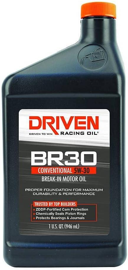 Driven Racing Oil BR30 Conventional Break In Oil 5w-30 Quart Bottle