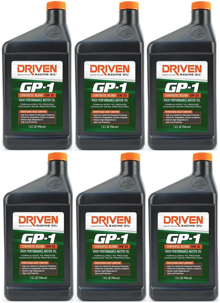 Driven Racing Oil GP-1 10W-30 Synthetic Blend Engine Oil | Fits Gen III IV LS Engines 4.8L 5.3L 5.7L 6.0L 6.2L 7.0L | High Zinc Performance Oil (1)
