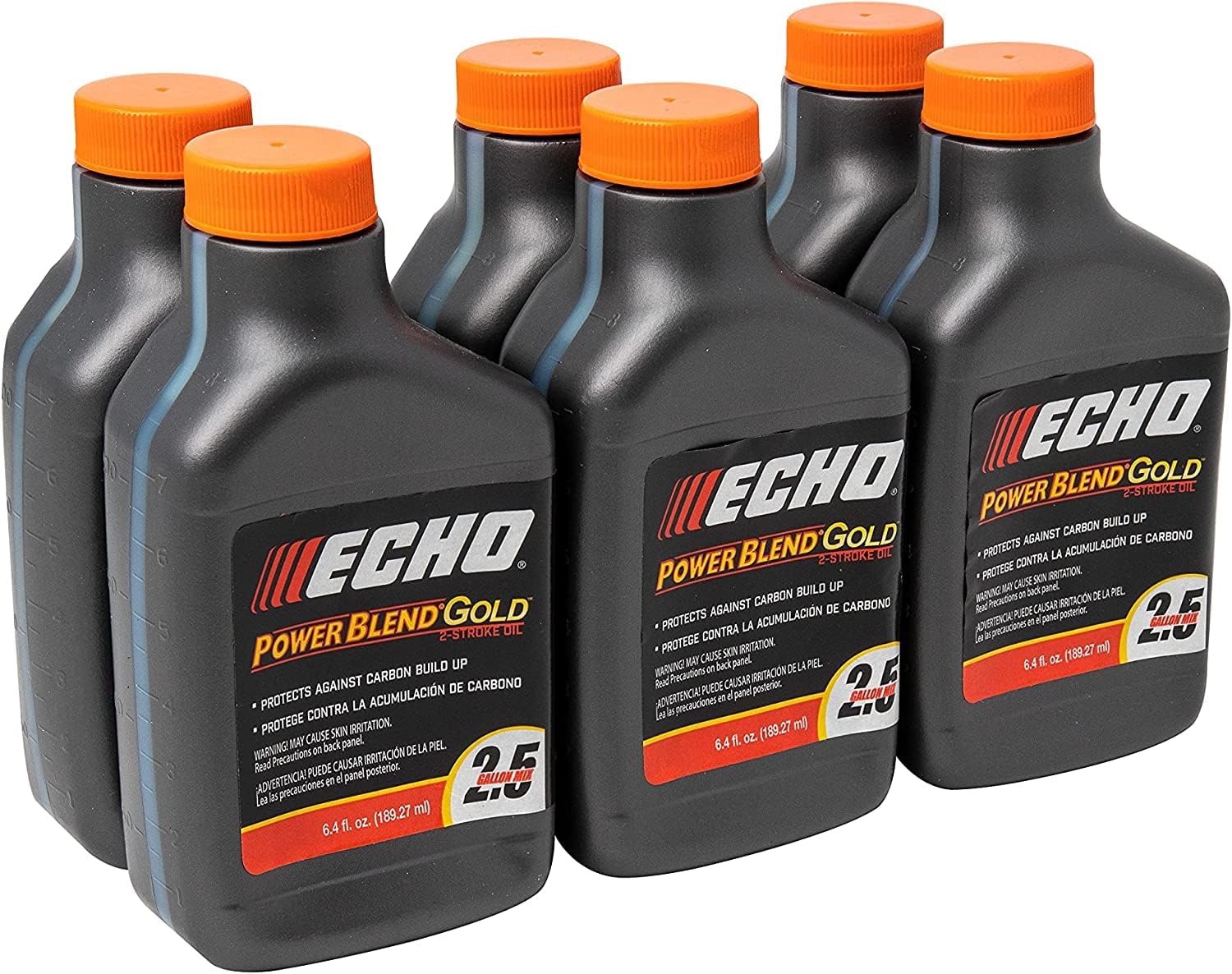 Echo 6450025 Power Blend Xtended 2-stroke Oil Mix for 2.5 Gallon (50:1) 6 Pack