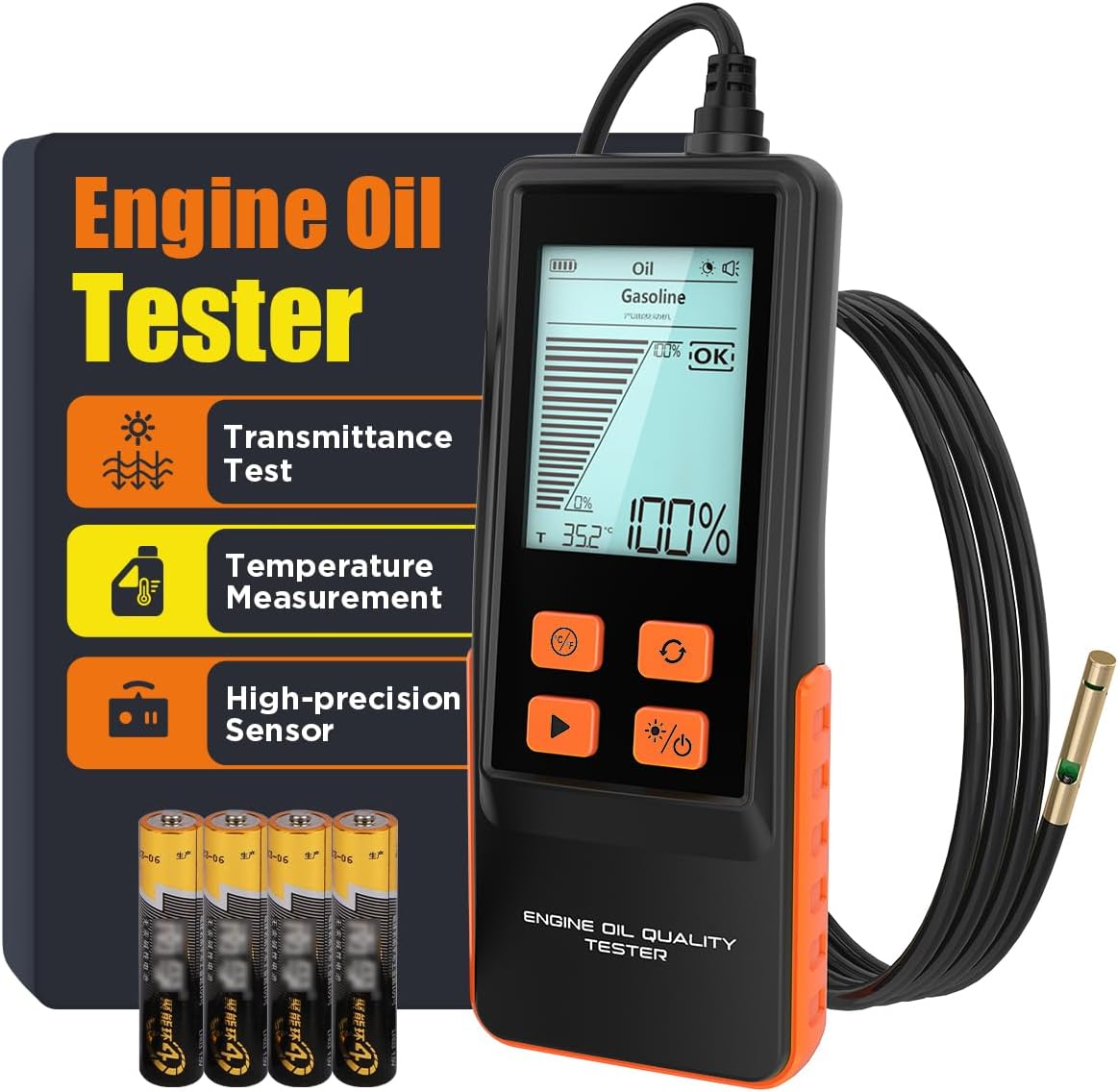 Engine Oil Tester Gasoline & Diesel Engine Oil Quality Tester