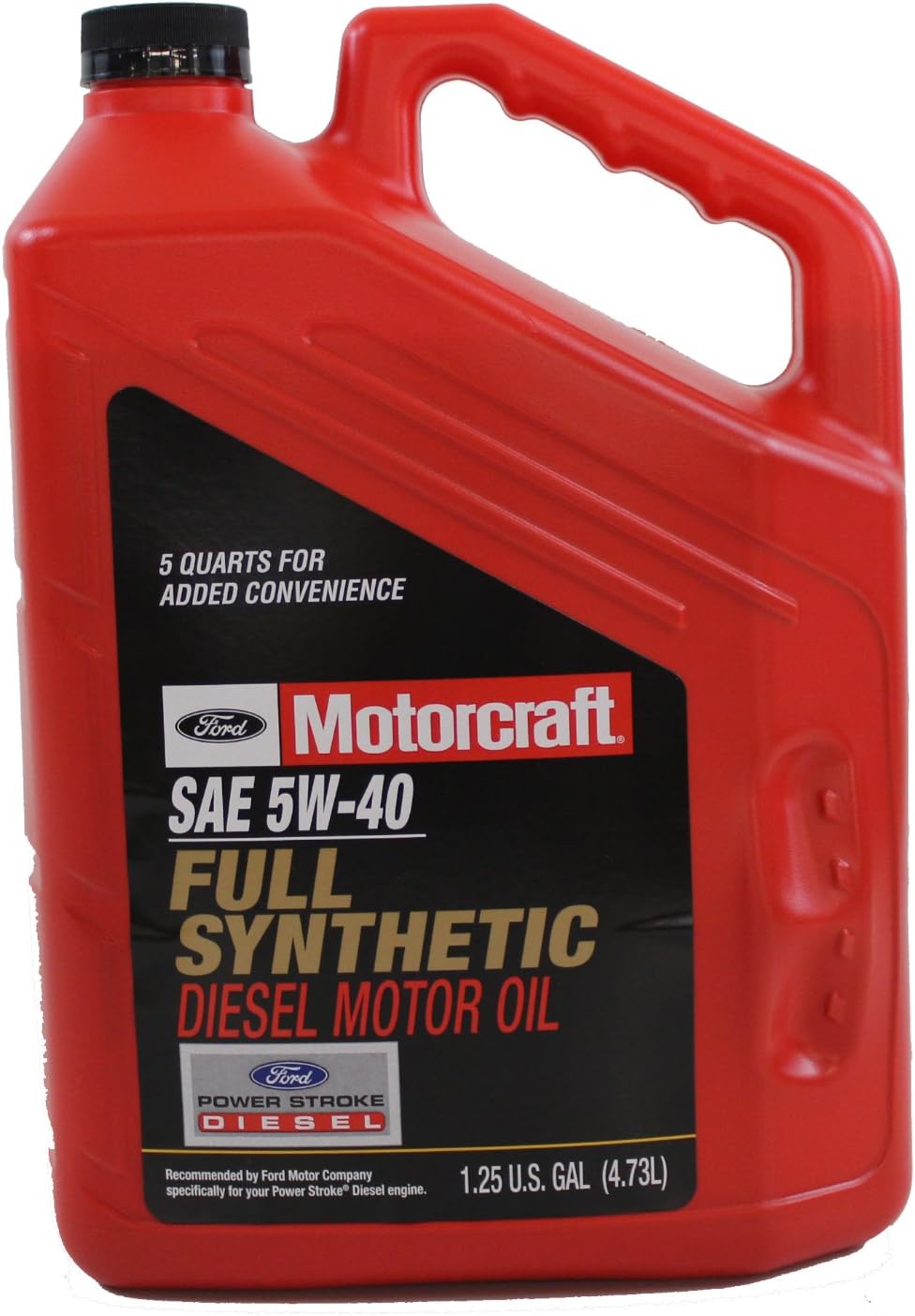 Ford Genuine Fluid XO-5W40-5QSD SAE 5W-40 Full Synthetic Diesel Motor Oil - 1.25 U.S. Gal (4.73L)