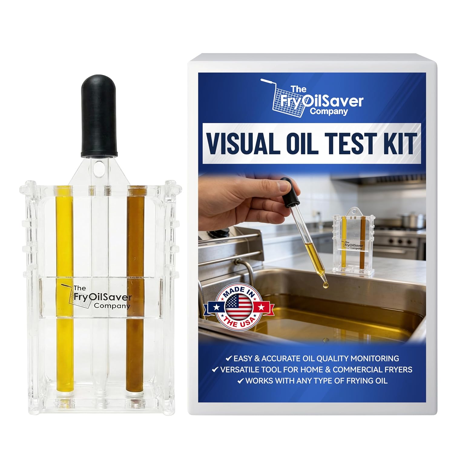 Fryer Oil Test Kit - Visual Two Color Analysis