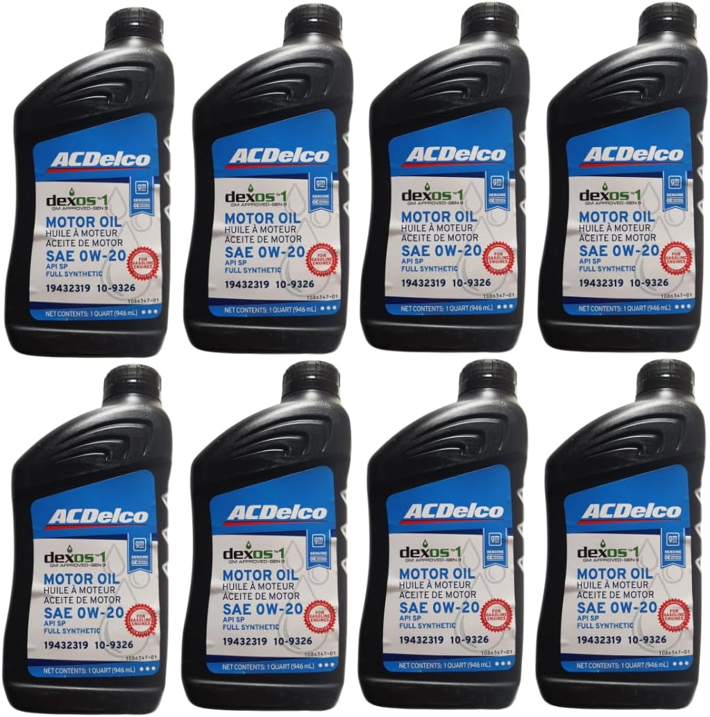 GM ACDelco 109326 0W-20 dexos1 Gen 3 Full Synthetic Motor Oil