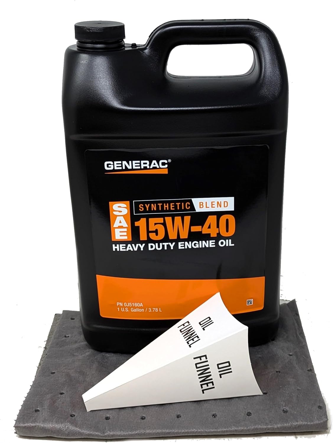 Generac 0J5160A 15W-40 Synthetic Blend CK-4 Heavy Engine Oil Gallon