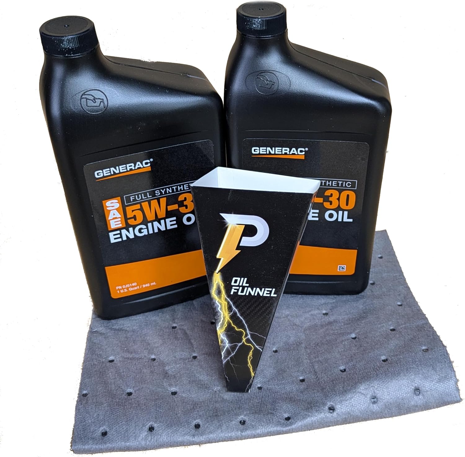 Generac 5W30 Full Synthetic Engine Oil with Funnel