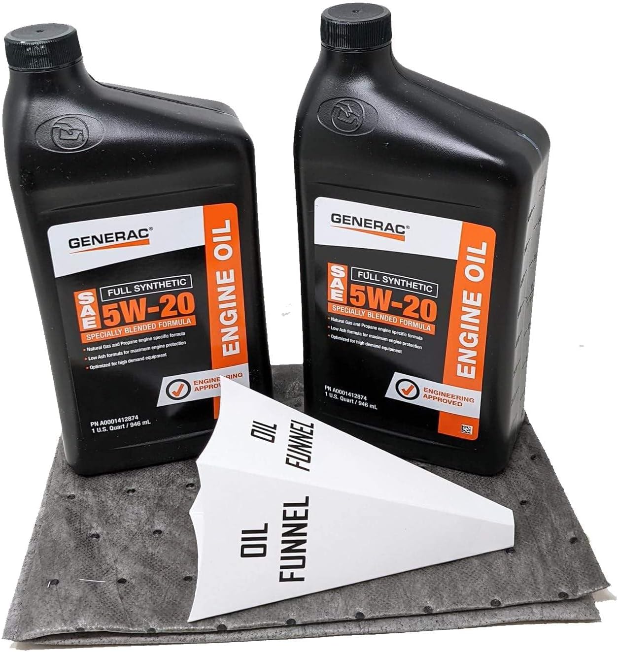 Generac A0001412874 5W20 Full Synthetic Engine Oil