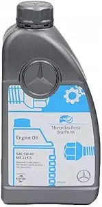Genuine Mercedes Engine Oil (5W-40) 1 Quart, (Pack of 6) MB SPEC 229.5
