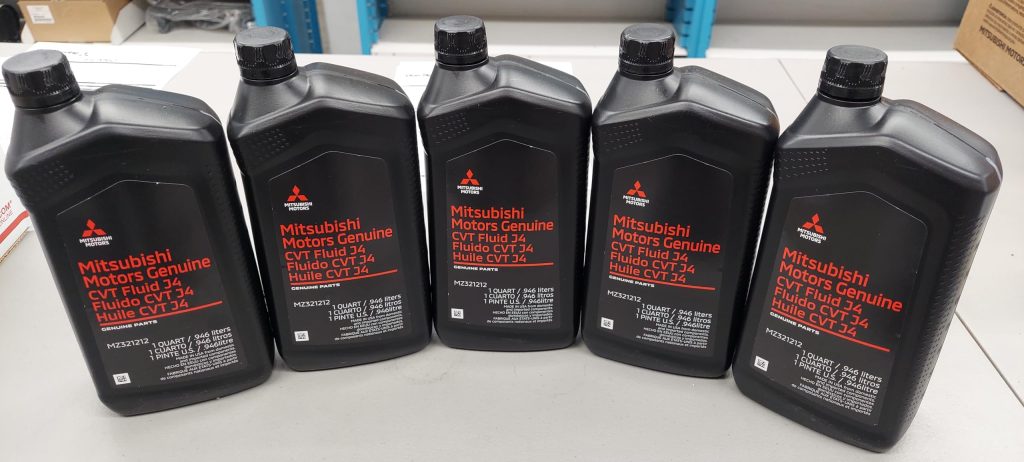 Genuine Mitsubishi Dia Queen CVT J4 Transmission Fluid - 5 Quarts MZ321212