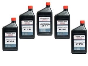 Genuine Mitsubishi Diaqueen SPIII SP3 Transmission Fluid - 5 Quarts - MZ320200 Lancer Diamante Eclipse Galant Endeaver Mirage Montero Montero Sport Outlander (2003-2006) Expo LRV 3000GT Pickup, Best Transmission Fluid for Mitsubishi Galant