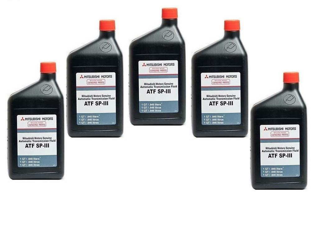 Genuine Mitsubishi Diaqueen SPIII SP3 Transmission Fluid - 5 Quarts - MZ320200 Lancer Diamante Eclipse Galant Endeaver Mirage Montero Montero Sport Outlander (2003-2006) Expo LRV 3000GT Pickup
