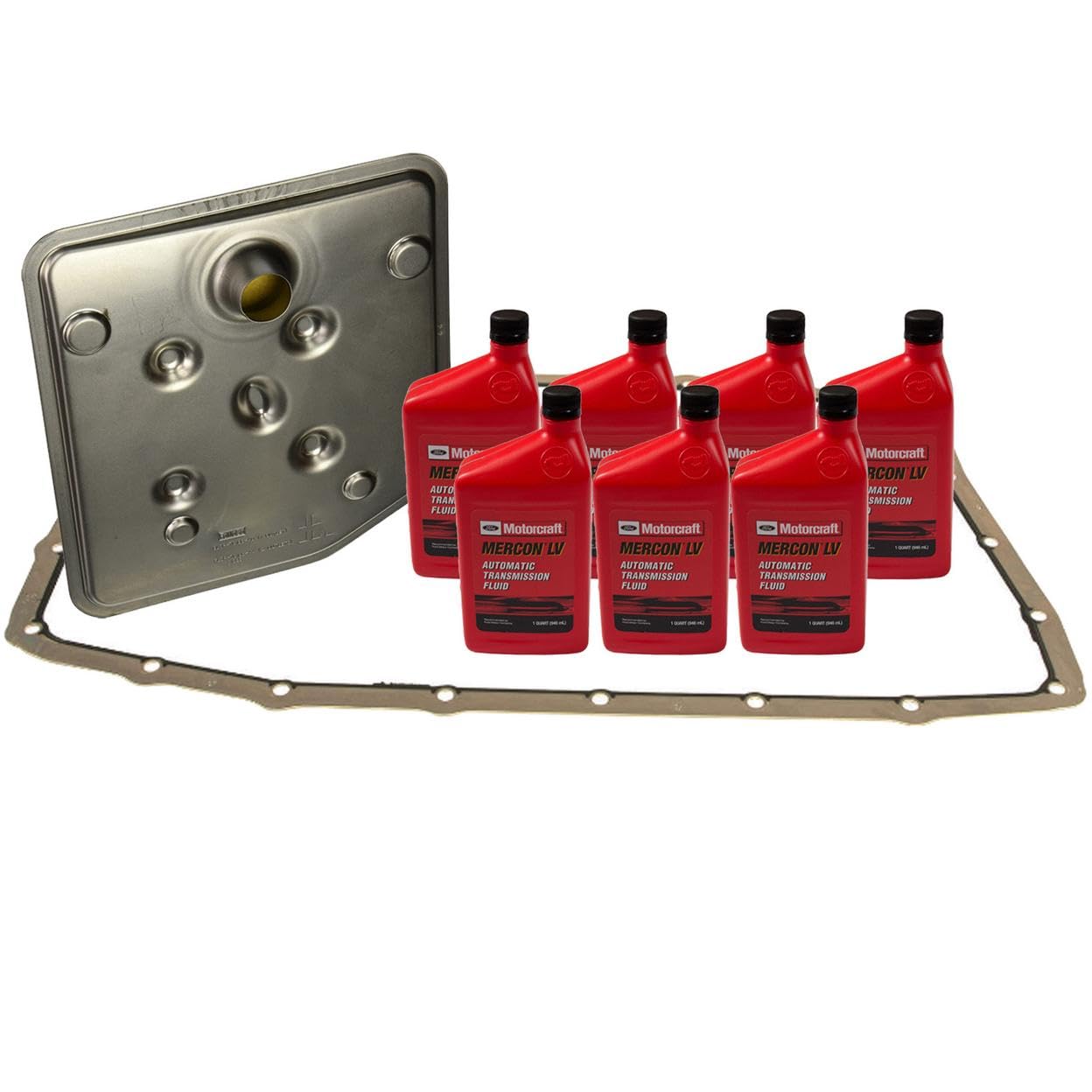 Genuine OEM 7 Quarts ATF Mercon LV Fluids with Filter Gasket For Lincoln