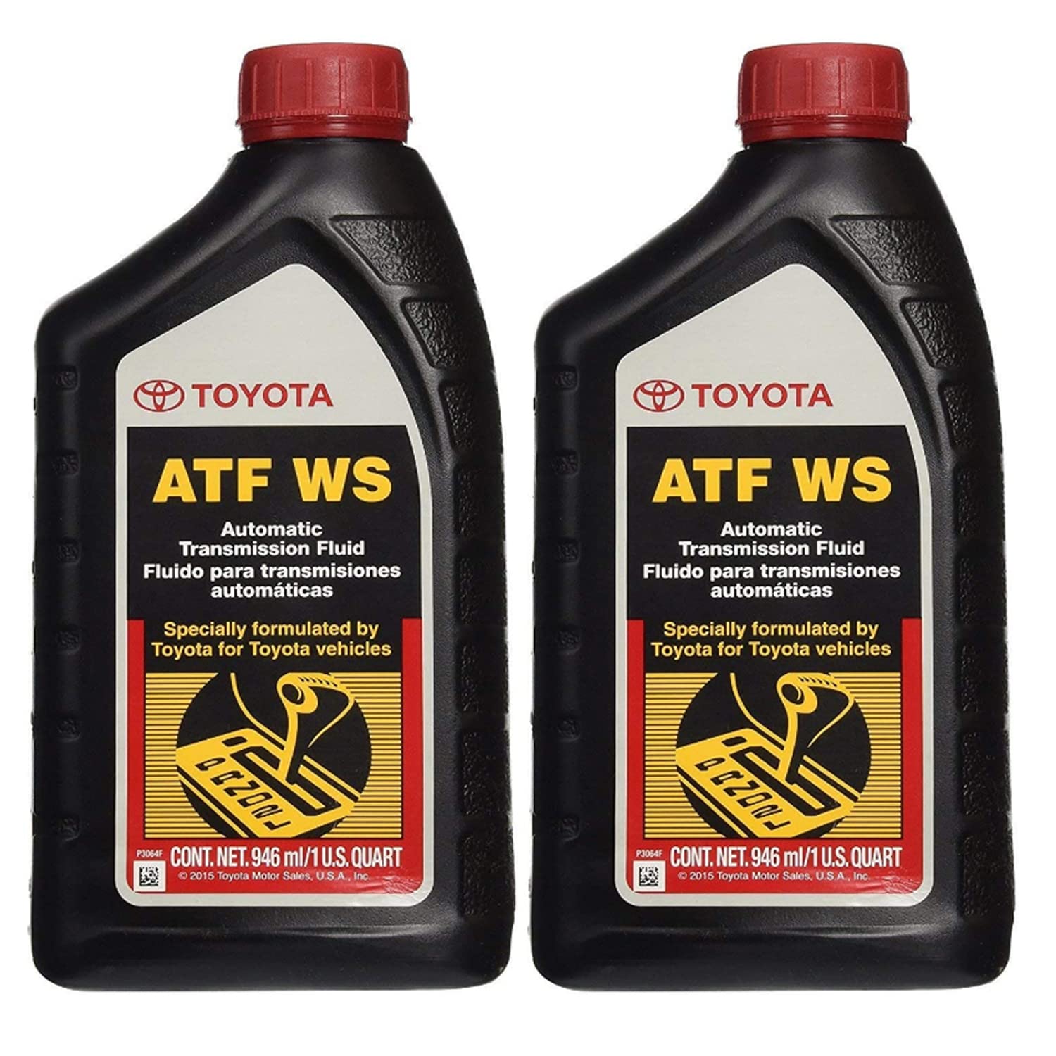 Genuine OEM ATF WS 2 Quarts Automatic Transmission Fluid (2x1 qt) For Toyota Lexus