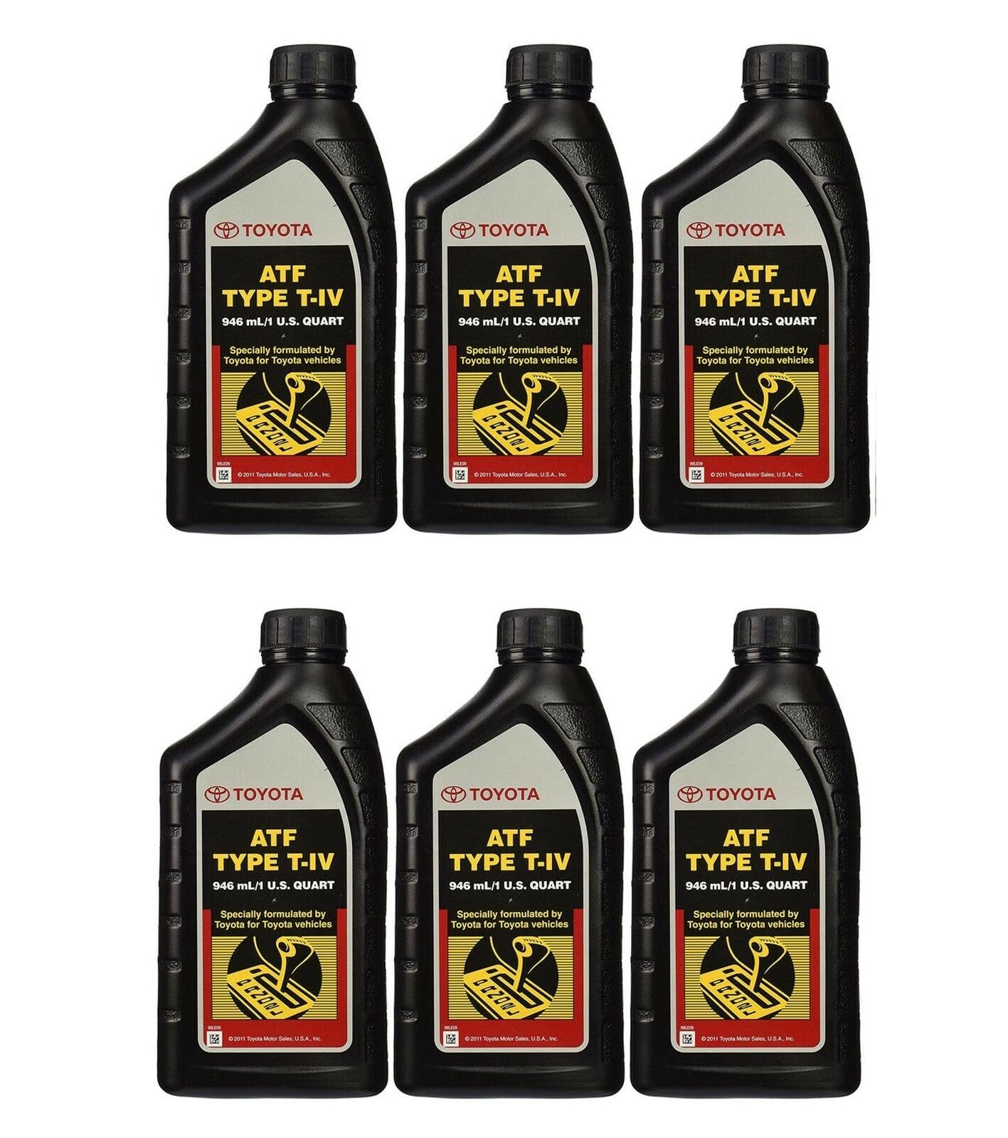 Genuine OEM Set of 6 Quarts ATF Auto Transmission Fluid T-IV For Toyota Lexus