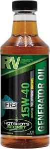 Hot Shot’s Secret RV Diesel Generator Oil 15W-40 32 oz – Full Synthetic Diesel Engine Oil