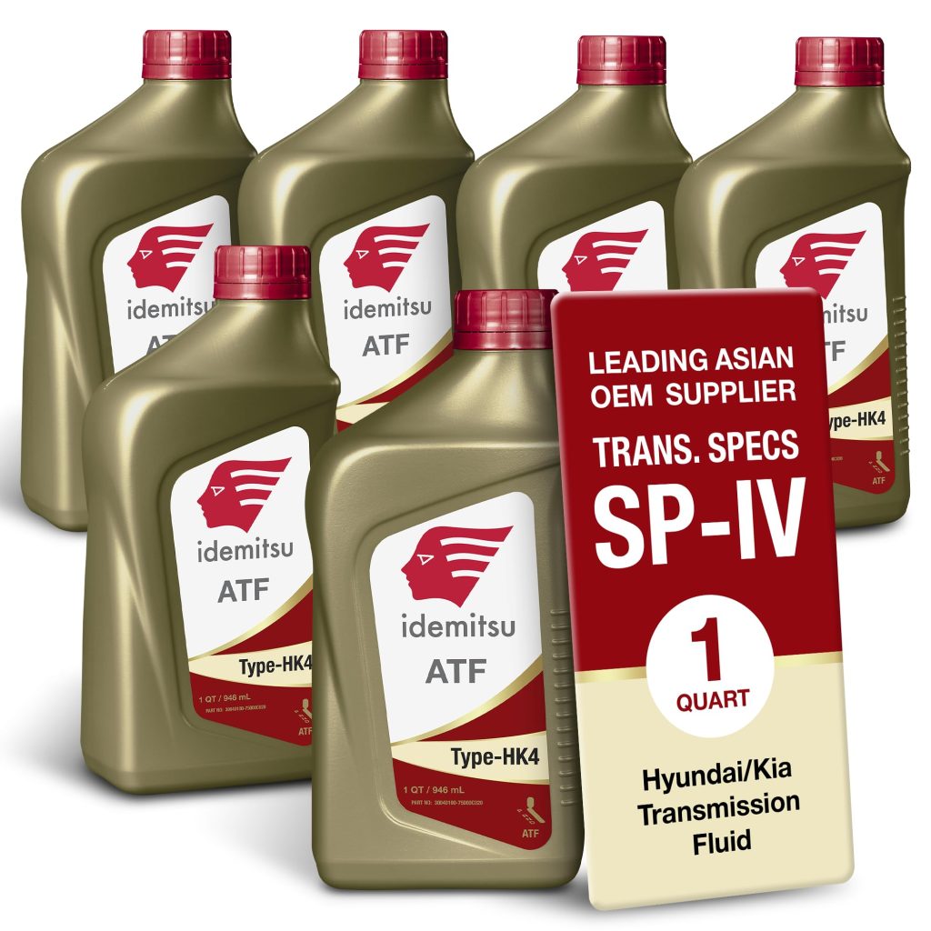 Idemitsu ATF Type HK4 Transmission Fluid for Hyundai, Kia – 1 Qt, 6 Pack