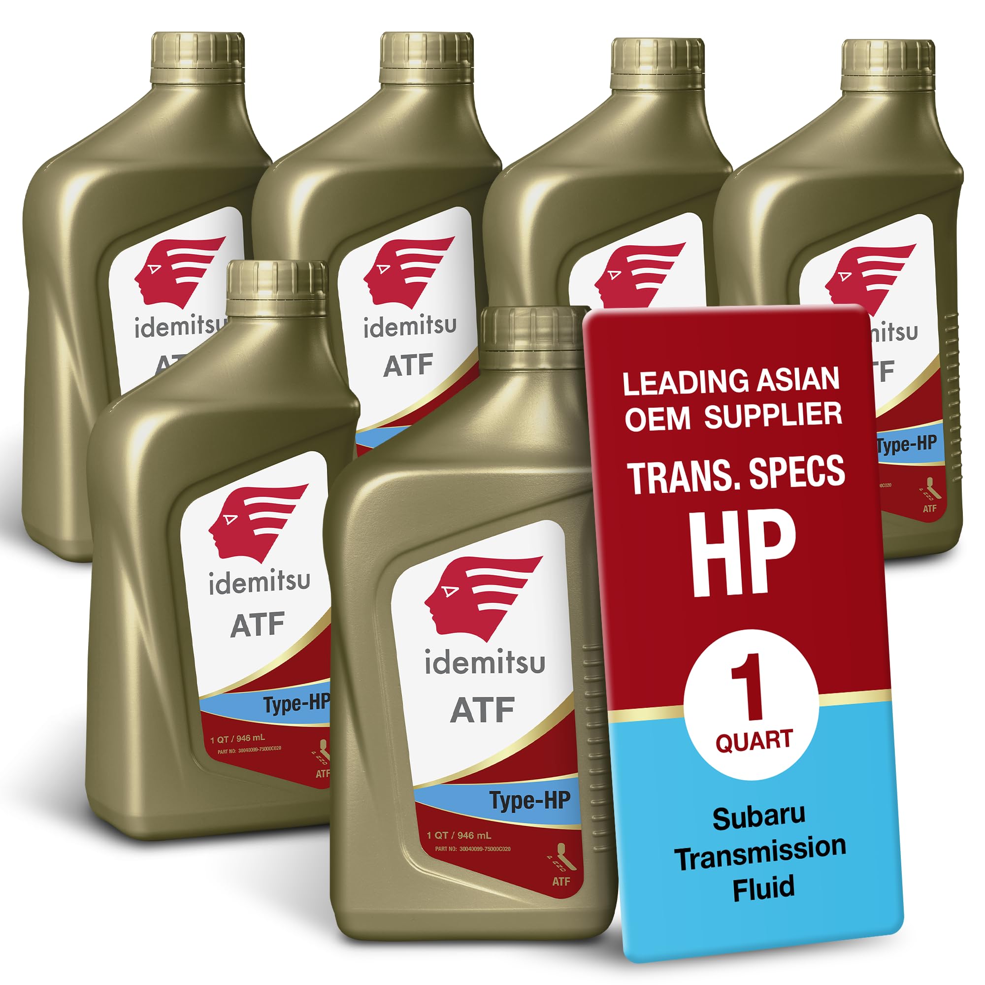 Idemitsu ATF Type HP Transmission Fluid for Subaru – 1 Qt, 6 Pack