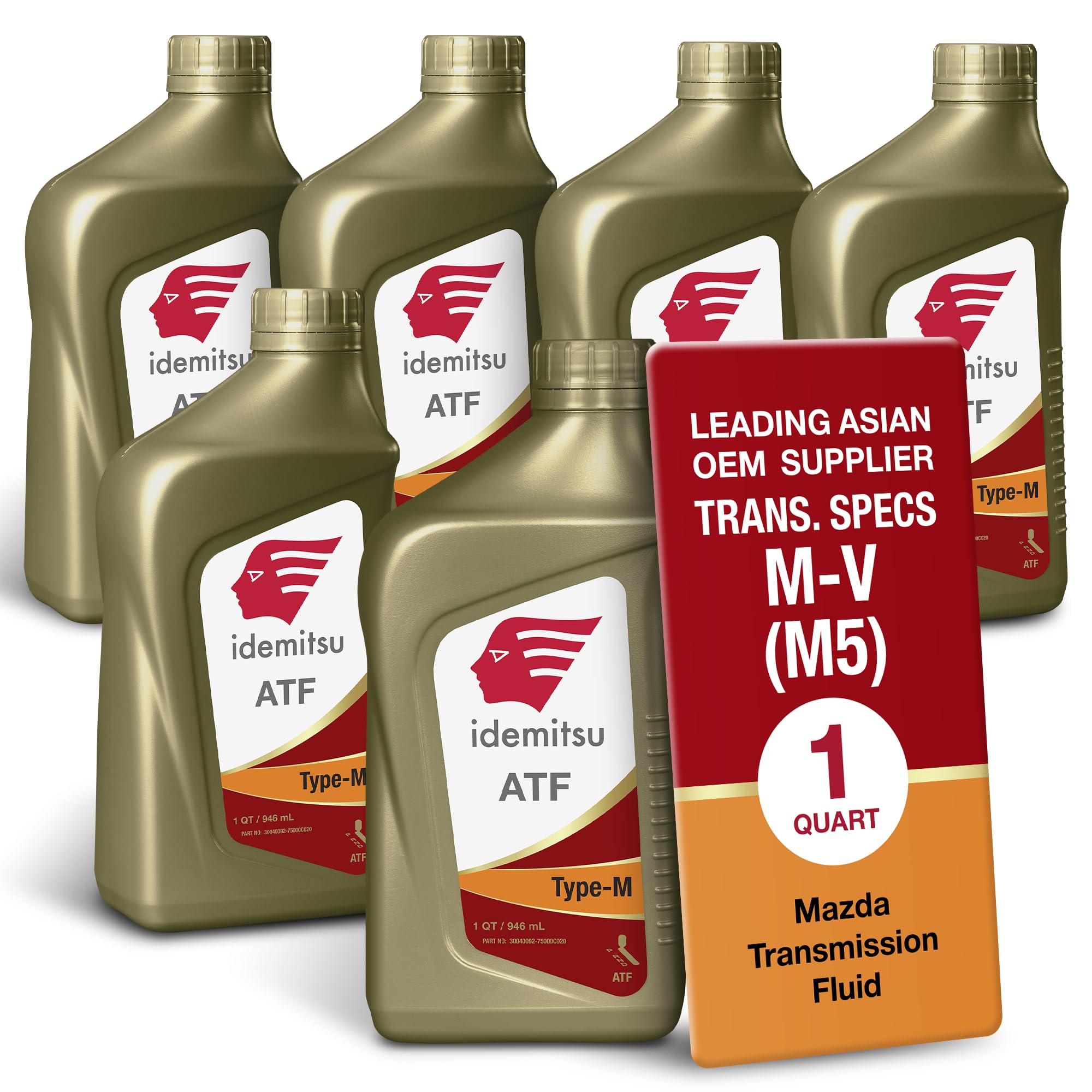 Idemitsu ATF Type M Transmission Fluid for Mazda – 1 Qt, 6 Pack
