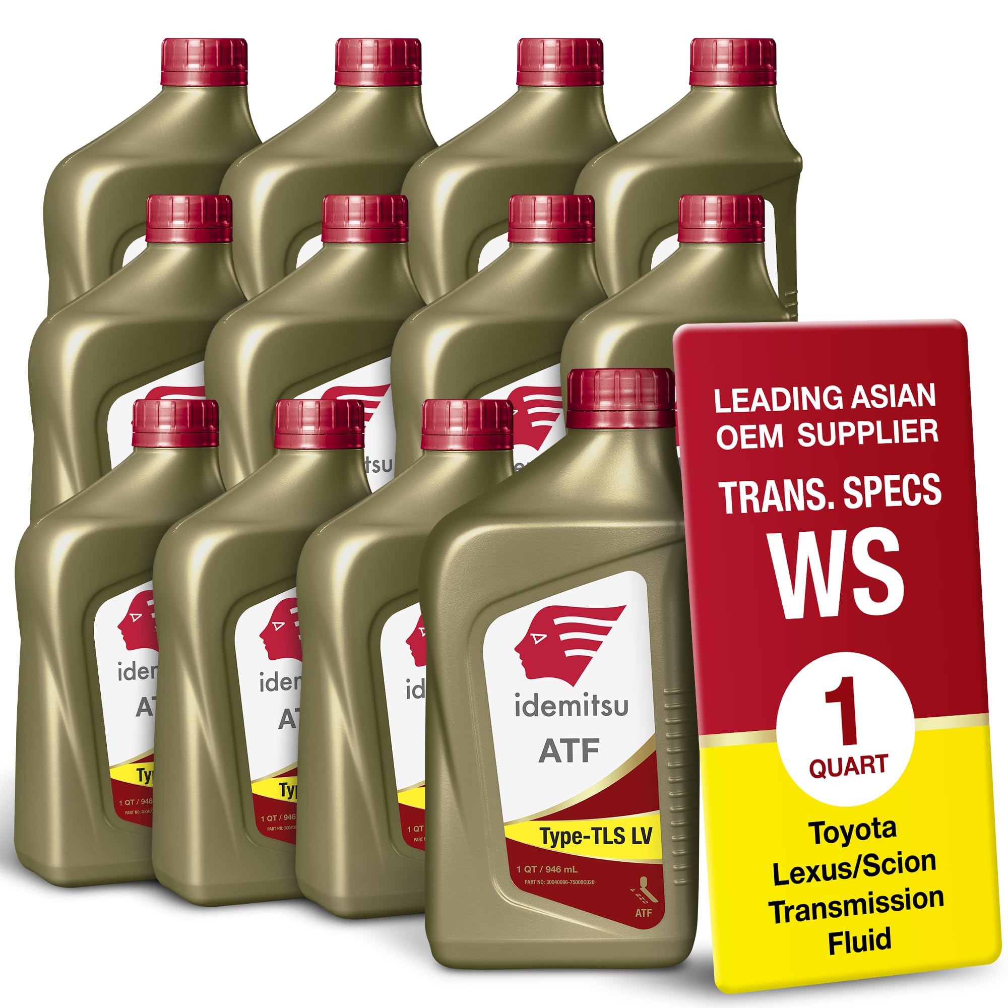 Idemitsu ATF Type TLS-LV (WS) Transmission Fluid – 1 Qt, Case of 12