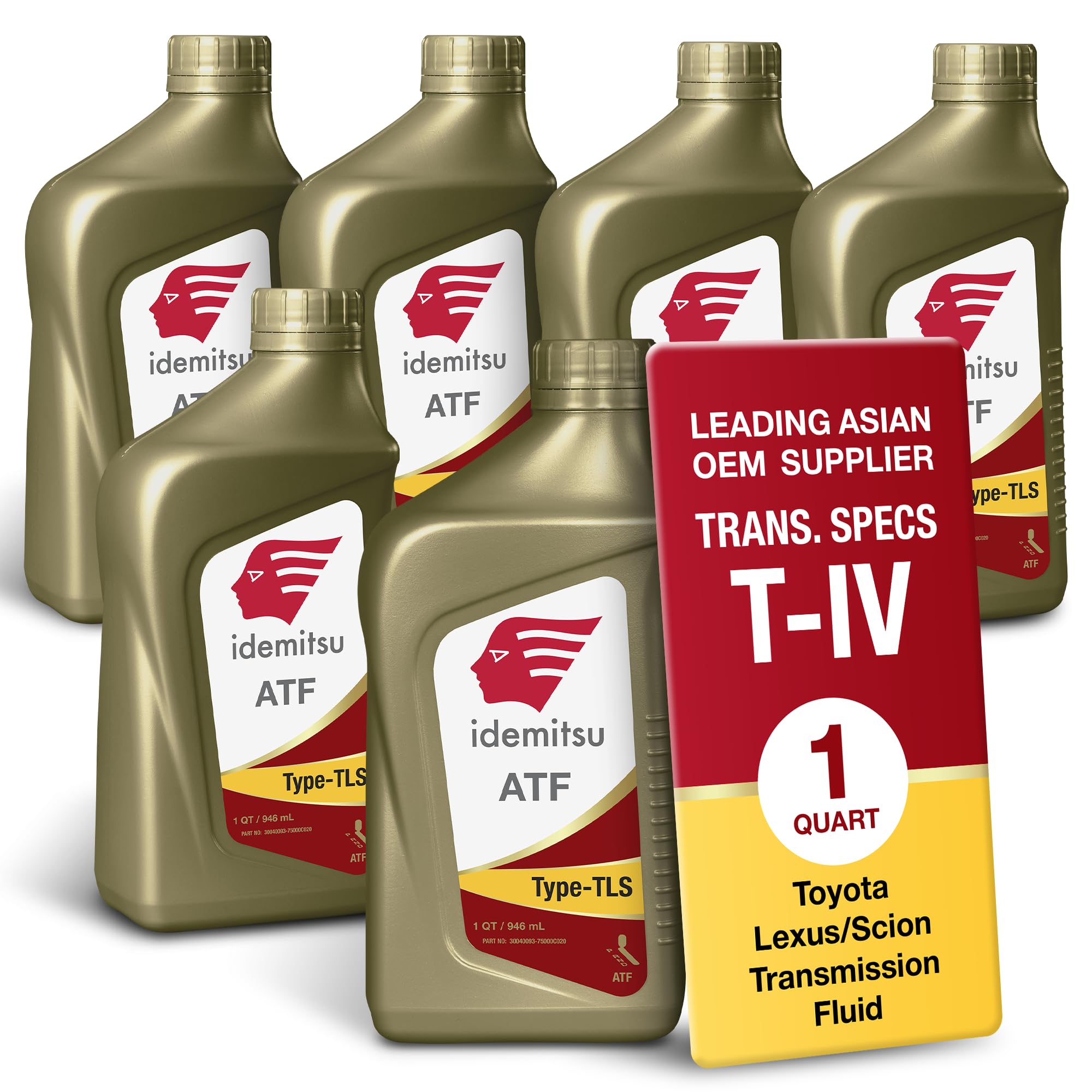 Idemitsu ATF Type TLS (T-IV) Transmission Fluid – 1 Qt, 6 Pack