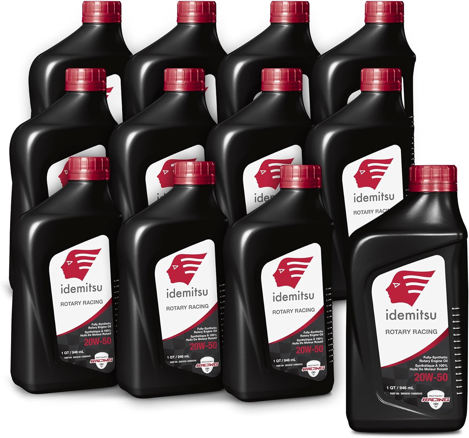 Idemitsu Full Synthetic Rotary Racing 20W-50 Engine Oil – 1 Quart, Case of 12 | Enhanced Horsepower & Torque | Engineered for Peak Performance in Rotary Engines