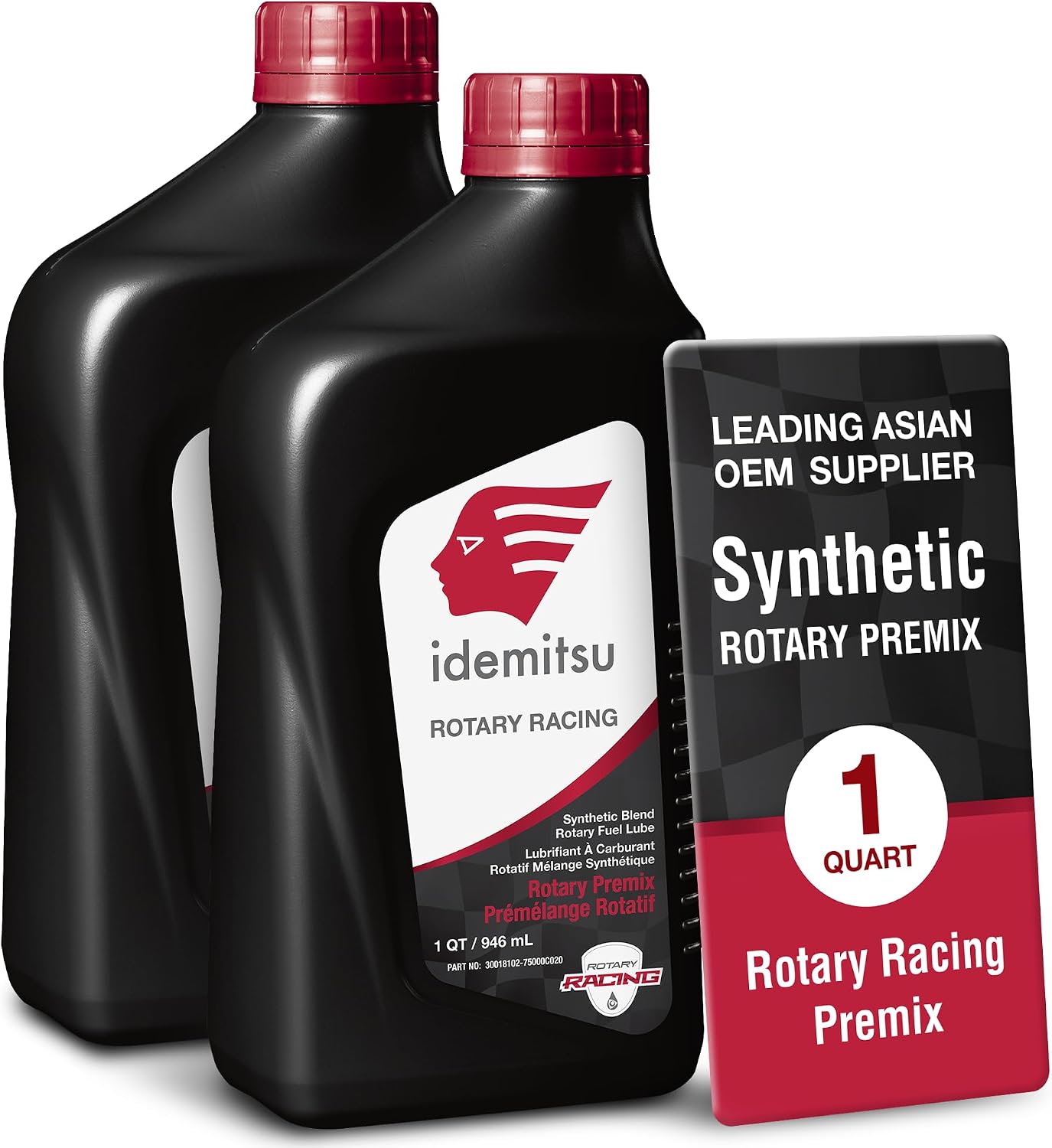 Idemitsu Synthetic Blend Racing Rotary Premix – 1 Quart, Pack of 2 | Premium Rotary Fuel Lubricant for Gasoline Engines | Designed for Enhanced Sealing and Clean Engine Operation