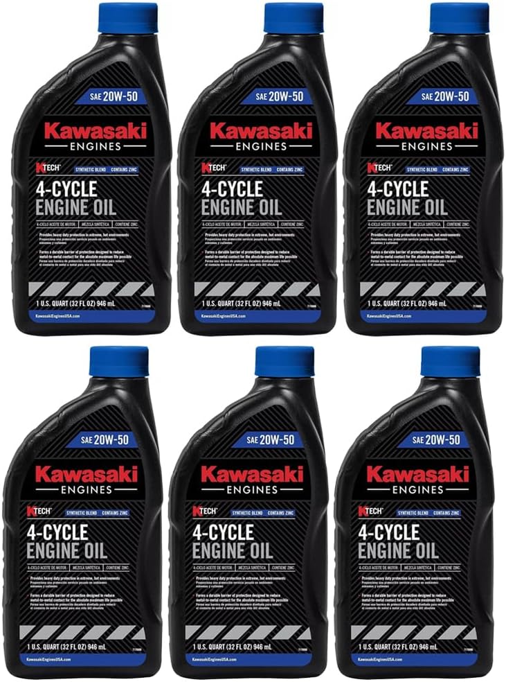 Kawasaki Engines 99969-6298 K-Tech SAE 20W-50 4-Cycle Engine Oil - 6 Quarts