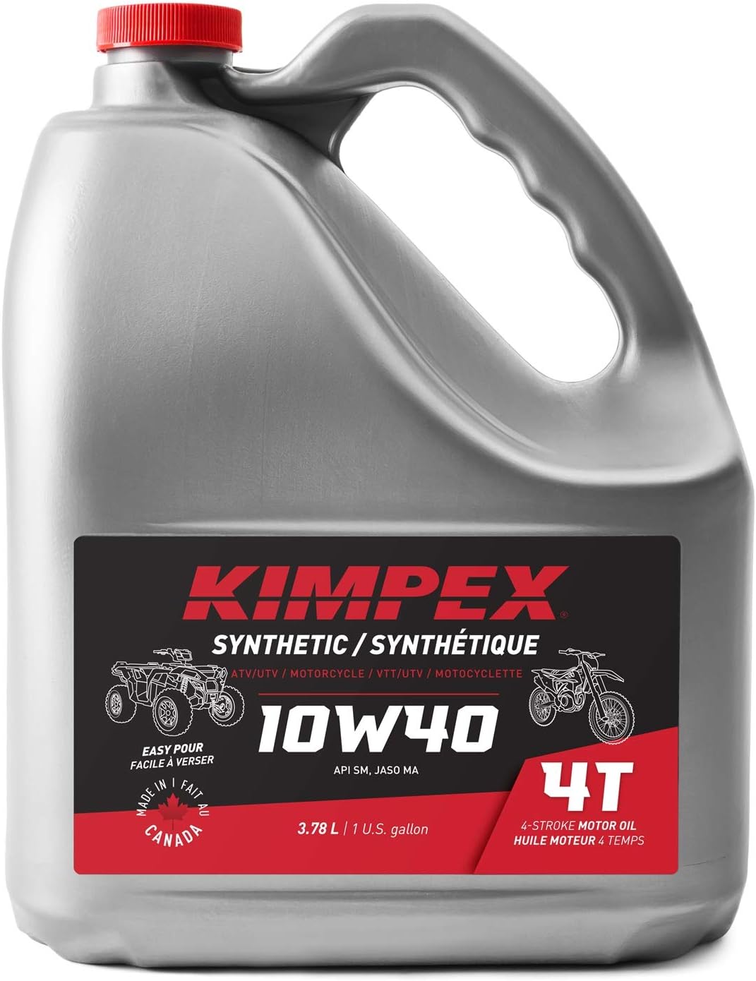 Kimpex 10W40 Moto/ATV 4-STROKES Engine Oil 10W40