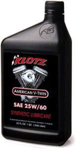 Klotz American V-Twin Synthetic Motorcycle Oil Lubricant 25W-60 for Harley-Davidson Air-Cooled Engine – Best 25W-60 Engine Oil